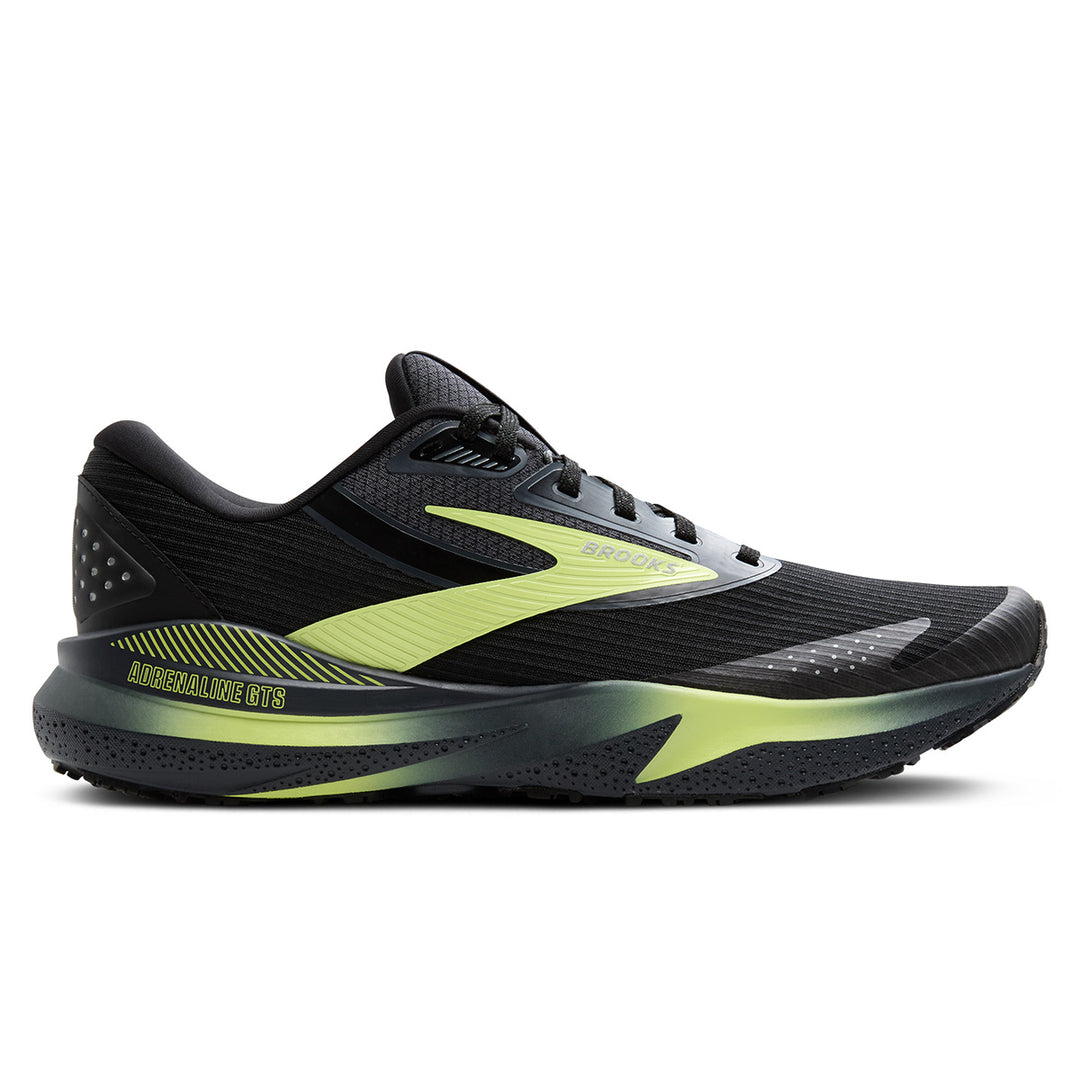 Brooks Adrenaline GTS 24 Weatherized Mens Running Shoes | Black/ebony/new Yellow